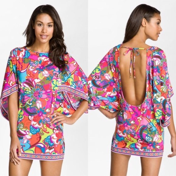 Trina Turk Other - Trina Turk Fiji Floral Cover Up Tunic Dress XS